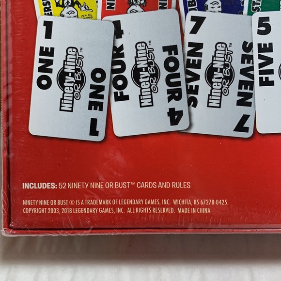 Ninety-Nine or Bust Family Card Game - Picture 6 of 7